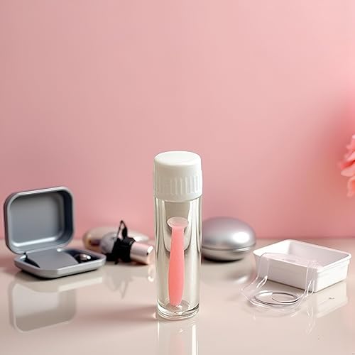 Miniatura 4 de Herramienta de inserción de lentes de contacto de silicona suave rosa Removedor de émbolo fácil Lentes suaves y duras Suministros de herramientas