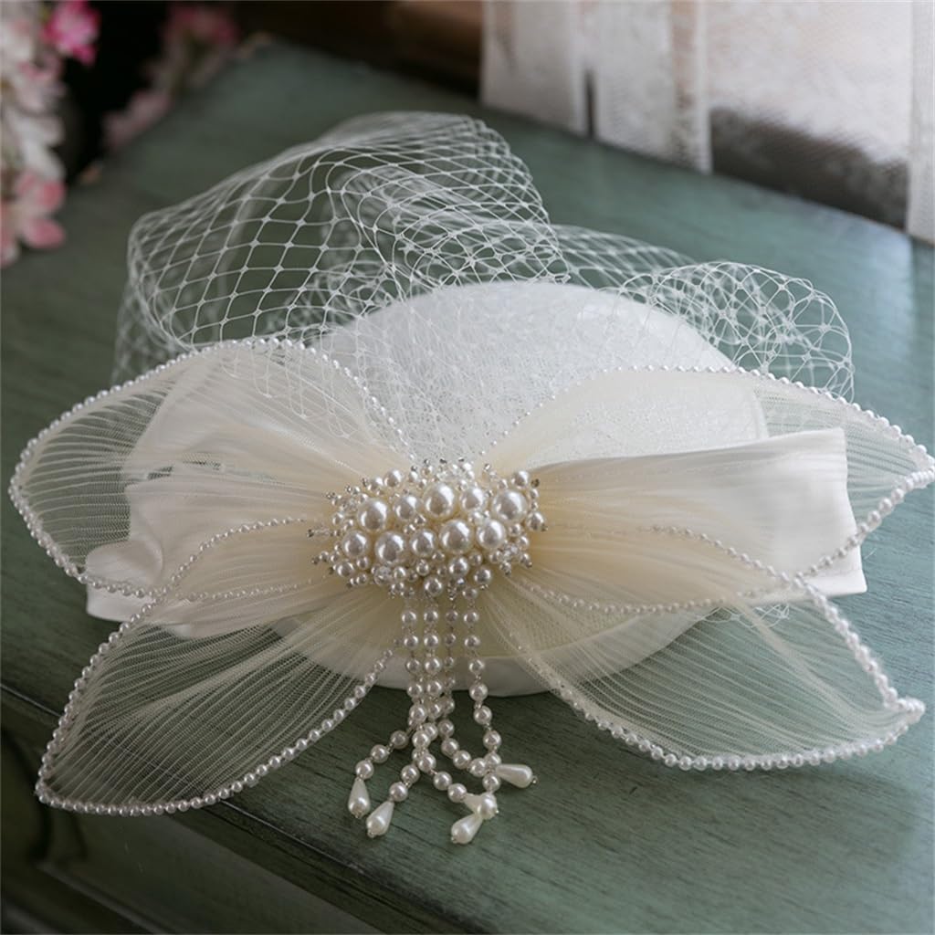 Chapeau en maille vintage pour mariage et cérémonies habillées