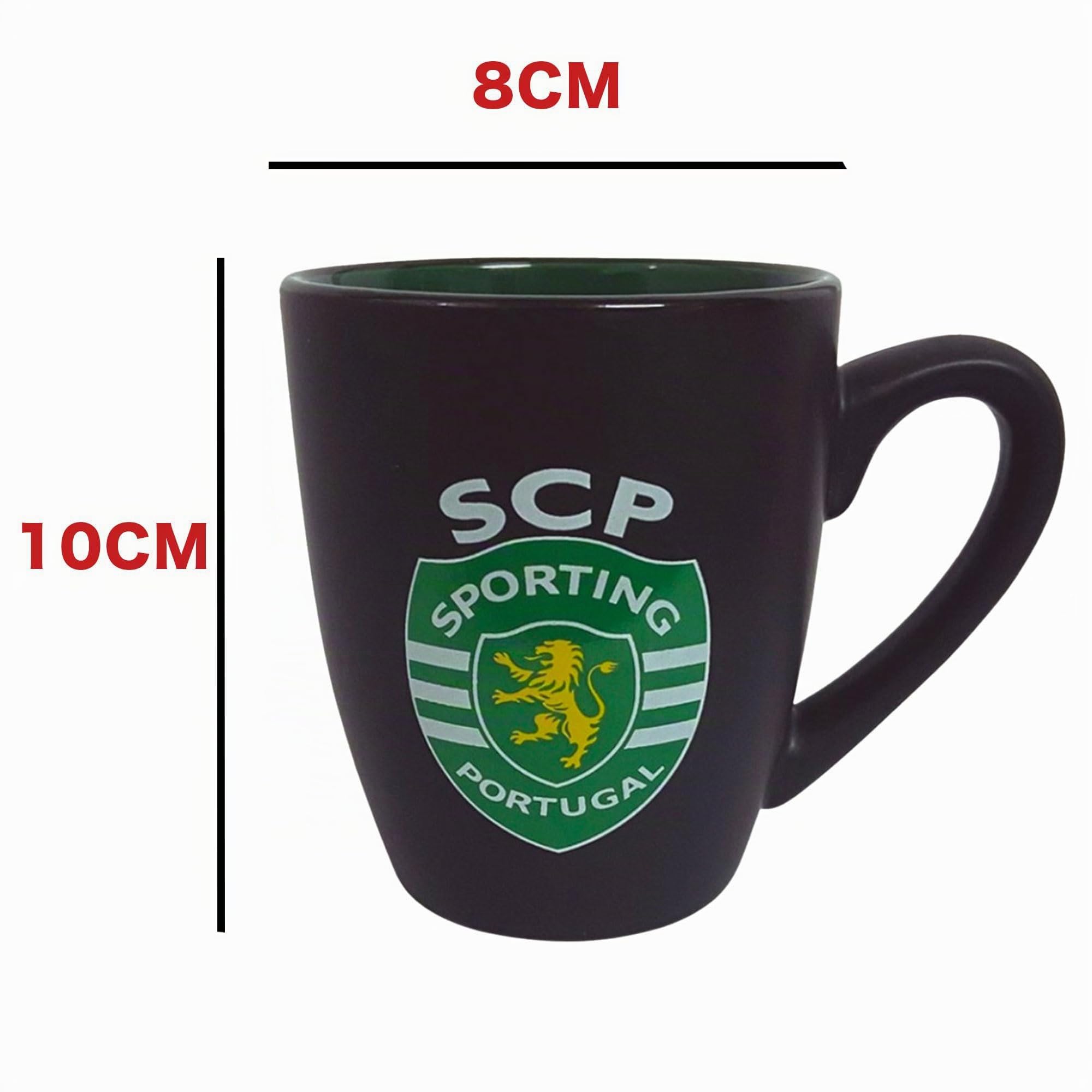 Sporting CP Lisbon Tasse en céramique officielle – Tasse à café Sporting Portugal dans une boîte cadeau