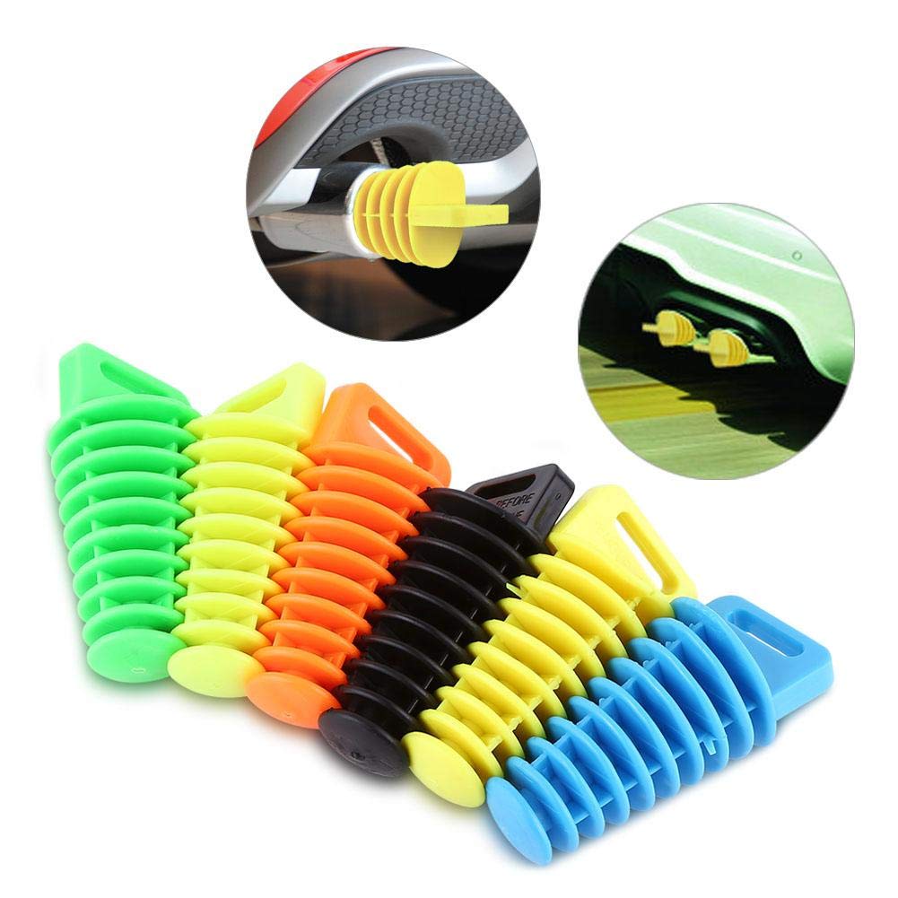 Bouchon Silencieux échappement Vert - Caoutchouc 27-48mm - Protection Eau Humidité Moto/quad