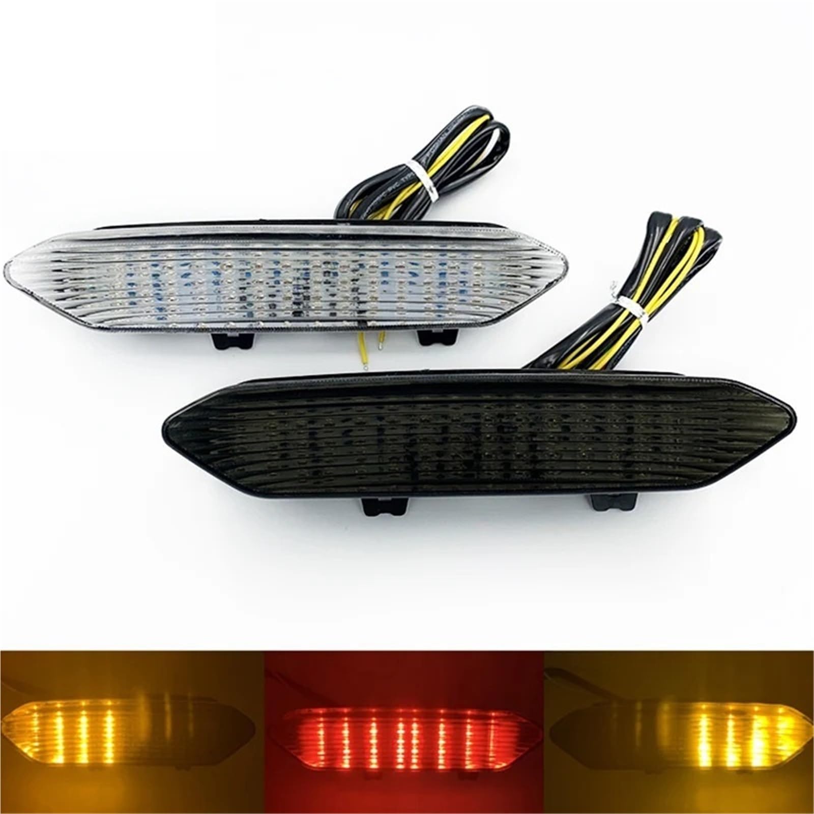 Fanale posteriore per moto Indicatori direzione Led integrati per YAMAHA