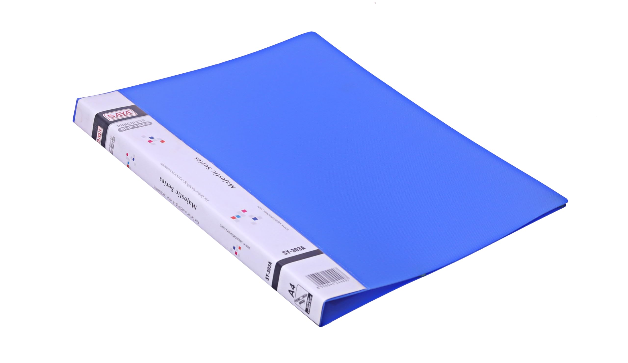 Saya - Cartella portadocumenti e clip per trasferimento a molla, formato FS (confezione da 2) per certificati, documenti e organizzazione di progetti, cartelle per presentazioni durevoli per ufficio