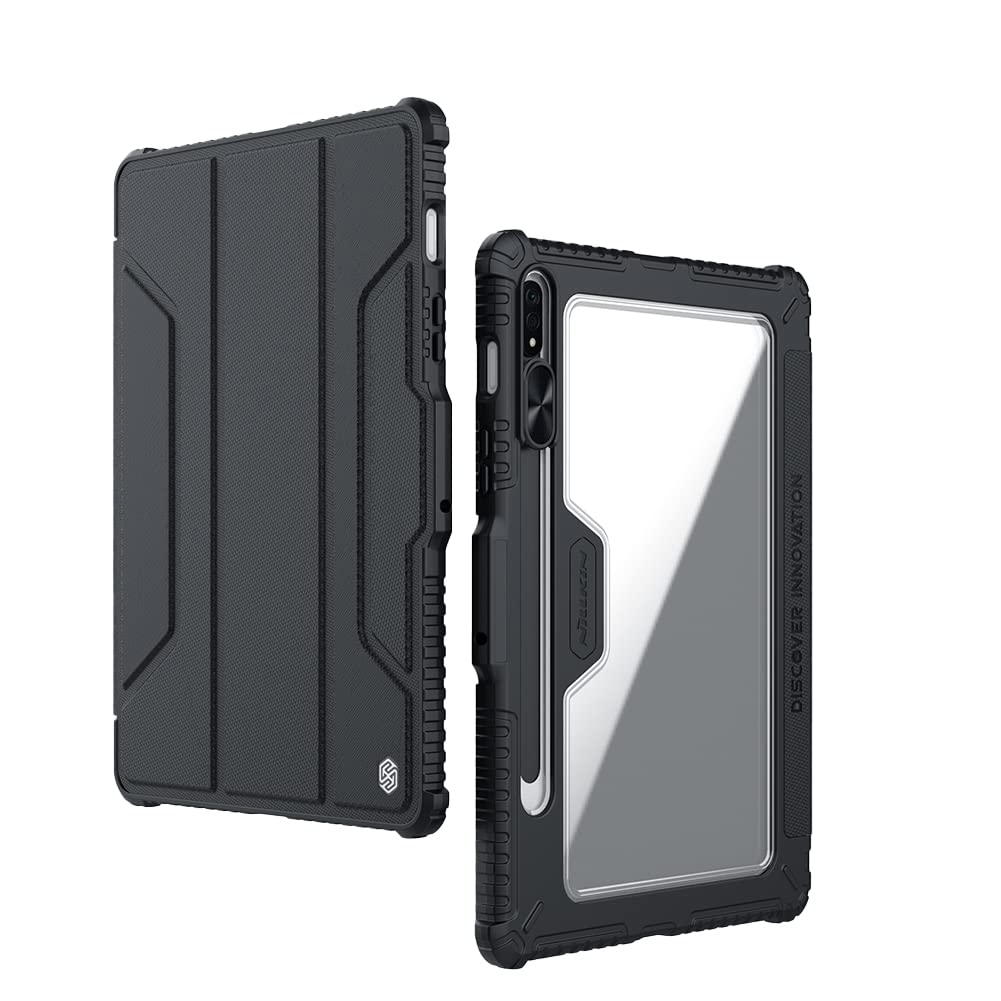 Nillkin Case for Samsung Galaxy Tab S8 / S8 5G (11.0" Inch) Bumper Pro Leather Camera Slider Camshield Protect Stand Smart Wake & Sleep Pencil Holder Black (B0B1F2MYBR) Amazon Price History, Amazon Price Tracker