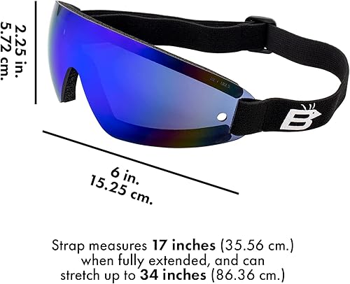 Miniatura 6 de Birdz Gafas Flotantes Parasailing Ala Parasailing Gafas Flotantes con ReflecTech Lente Espejo Azul