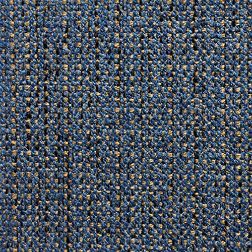 Premium Cobalt Blue Heavy-Duty Upholstery Faux Linen Fabric - 56" Wide, Perfect for All Your Design Projects