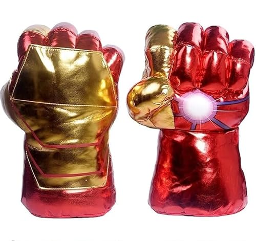 Kids Gloves Iron Toys Gift - Hands Gloves Super Hero Costumes Fists Kids Boxing Training Gloves Cosplay Games Toy for Boys Girls Christmas Halloween Birthday Present (1 Pair)