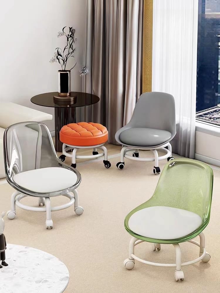 Amazon | スツール キャスター付き椅子 玄関椅子 ロースツール