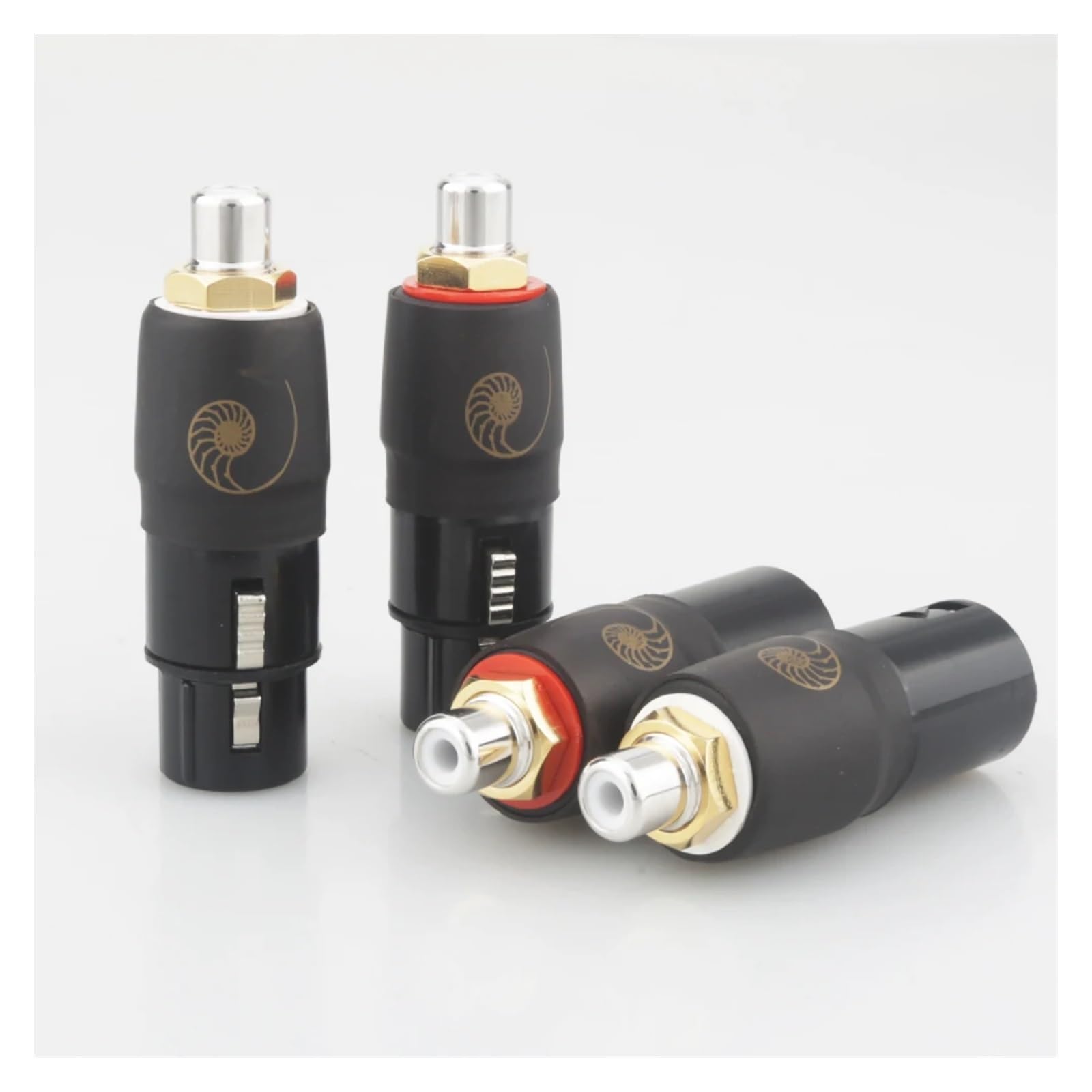 XLR 3 Pin Female/Male To RCA Audio Jack Adapter Plug Connector XLR To RCA Socket(2male 2 female)