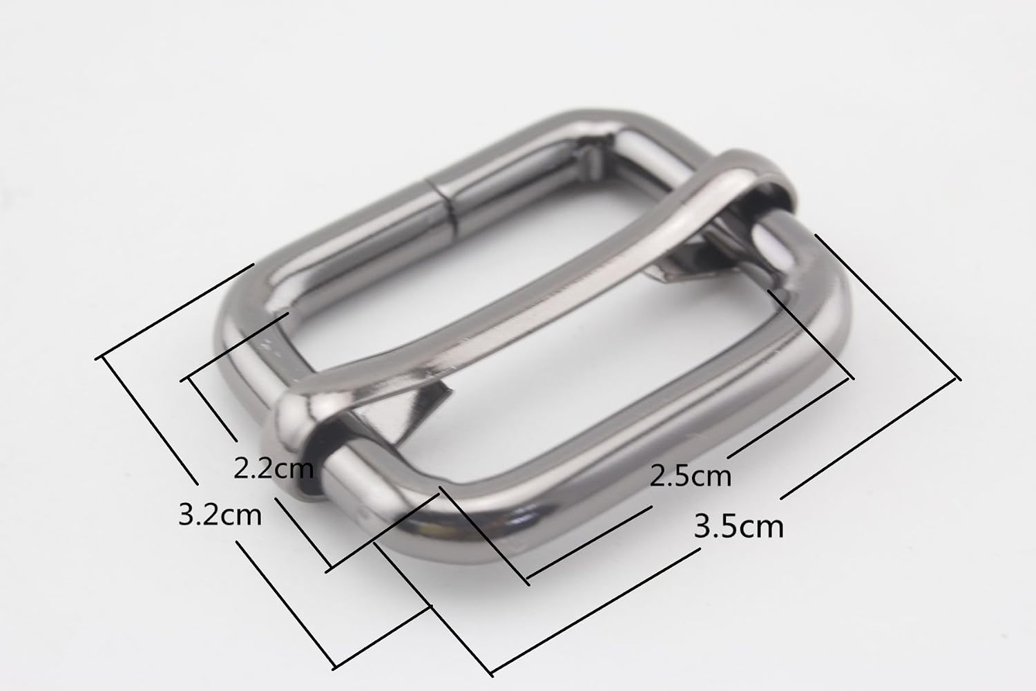 Adjuster Sliders 1" / 25mm iron heavy duty for buckle straps bags belt purse hardware making,bag replacement Gunmetal U30