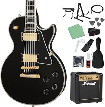 Amazon | Epiphone Les Paul Custom Ebony エレキギター初心者14