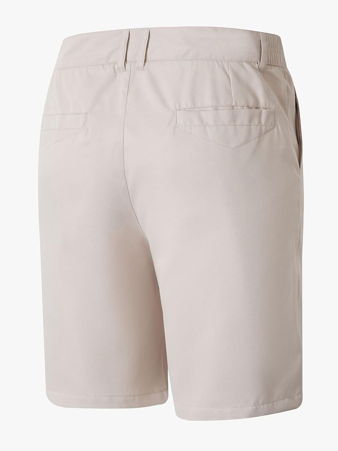 WENKOMG1 Casual Shorts for Men Twill Elastic Waist Wrinkle Free Business Golf Shorts
