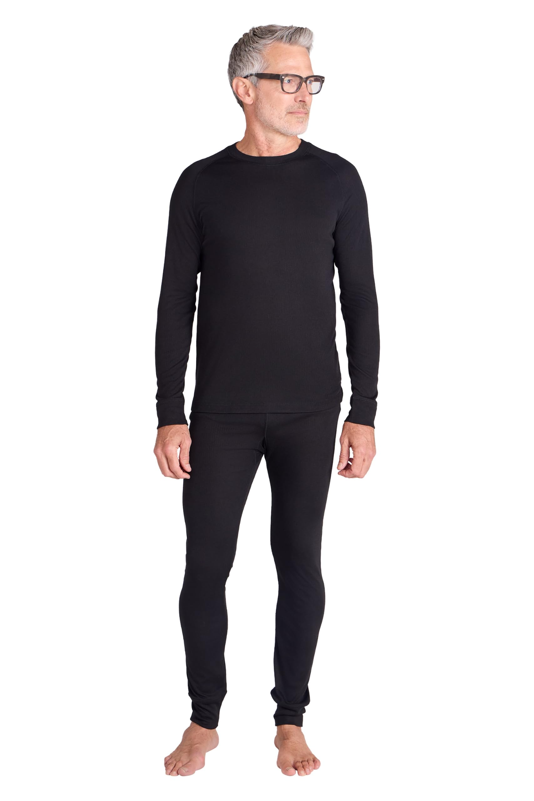 Mountain Warehouse Merino Mens Baselayer Top 2-Pack Black (2 Pack) 4XL