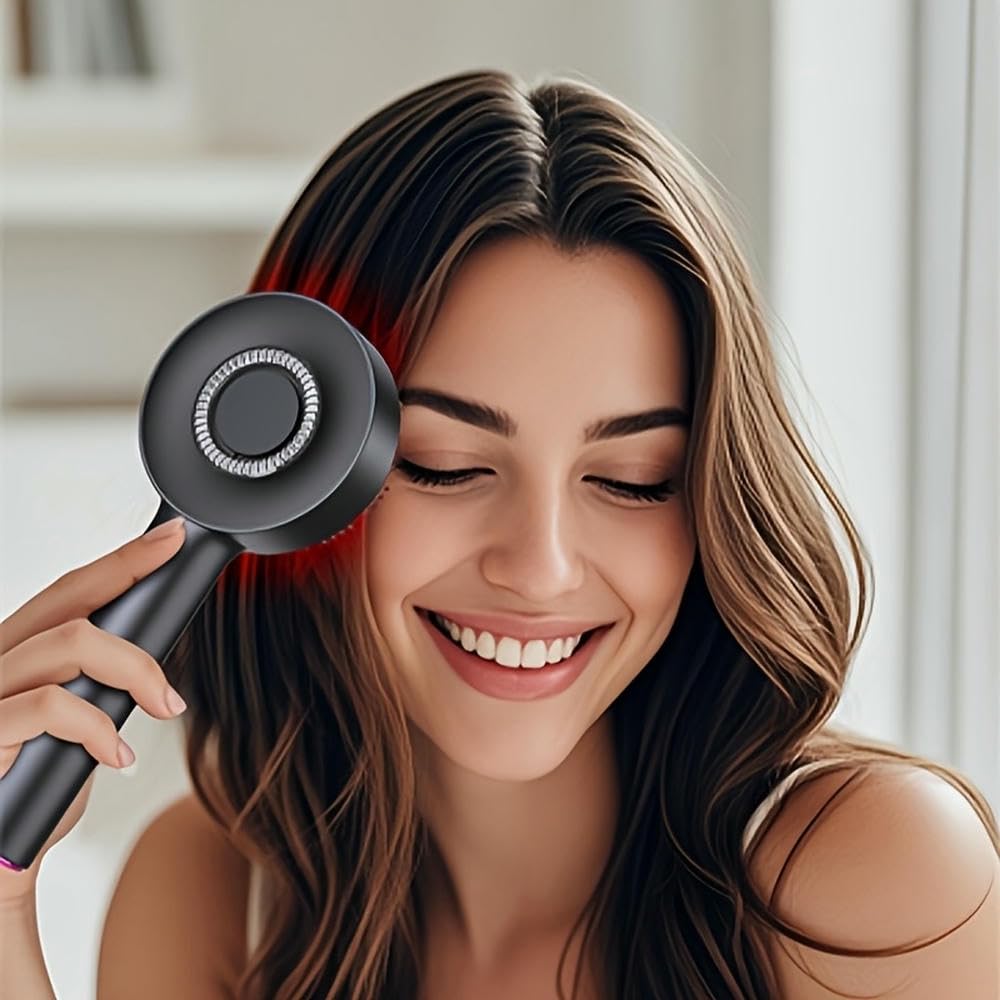 SYJYM Brosse de Massage électrique pour le Cuir chevelu 3 en 1 Batterie au Lithium polymère Rechargeable USB Outil de croissance profonde du Cuir chevelu Anti-Chute de cheveux