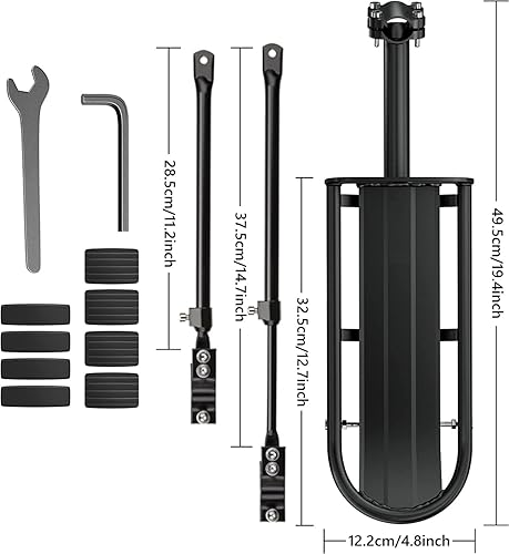 Miniatura 5 de Soporte trasero retráctil para bicicleta de aleación de aluminio para bicicleta