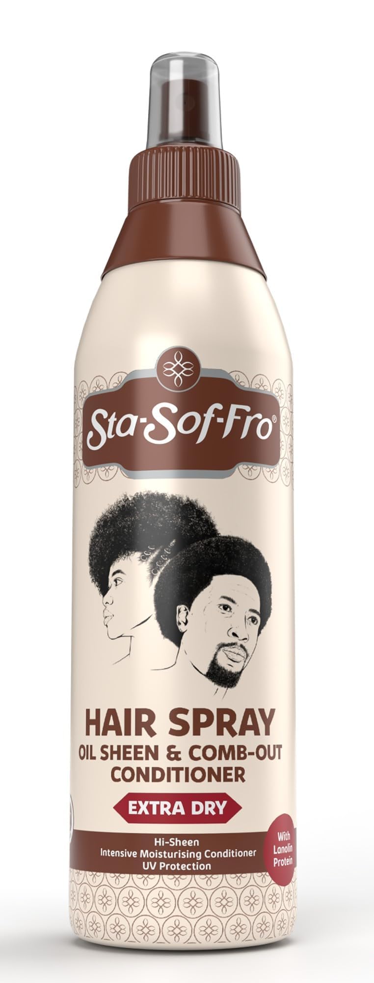Sta-Sof-Fro Hair & Scalp Spray Comb Out Conditioner with Lanolin, Extra Dry (250mL)
