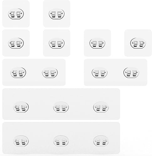 Calcomanías adhesivas de repuesto para organizador de ducha, organizador de ducha, gancho de alambre surtido, paquete de 10 unidades