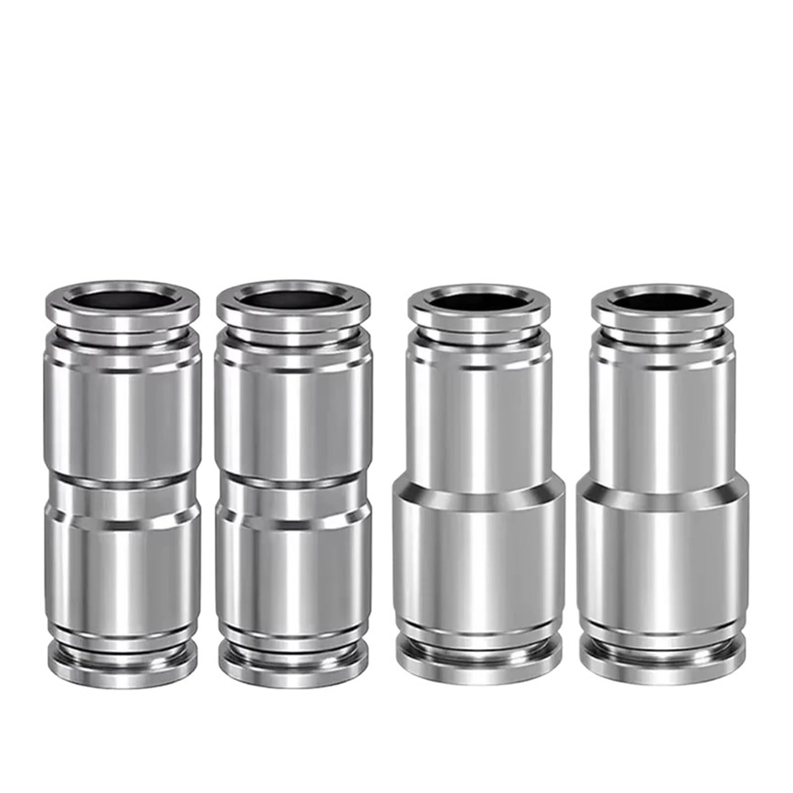 10/50/200Pcs 304 Edelstahl Pneumatische Fitting PU Gerade PG Minderer Schnell Anschluss 4 6 8 10 12mm Luft Kompressor Schlauch Joint(PG12-10,200 Pcs)