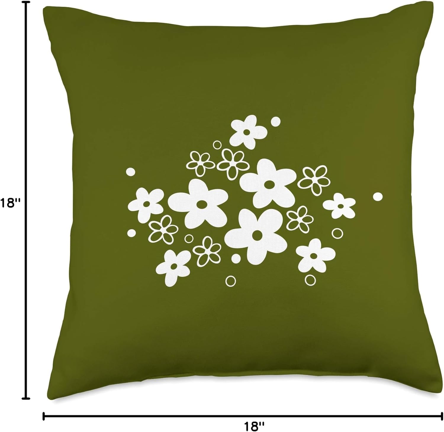 Vintage Pyrex Spring Blossom, Retro Kitchen Throw Pillow