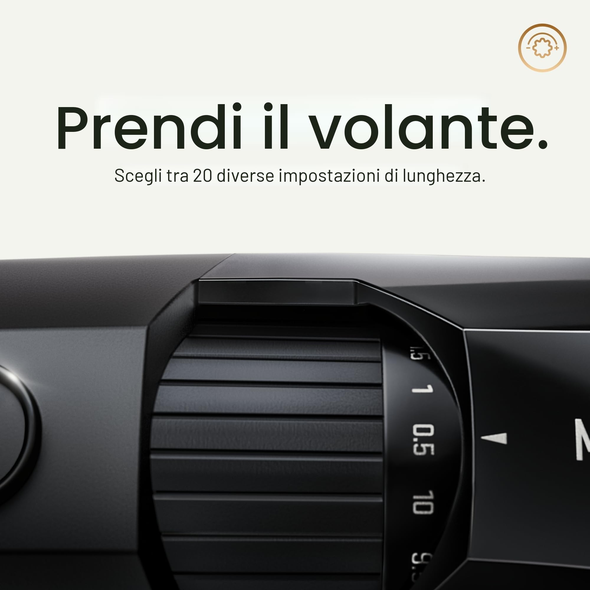 Tagliabarba di precisione MANSCAPED® The Beard Hedger®, rotella a 20 lame regolabili in lunghezza, lama in acciaio inossidabile per rifinire i peli del viso, tagliacapelli impermeabile senza fili