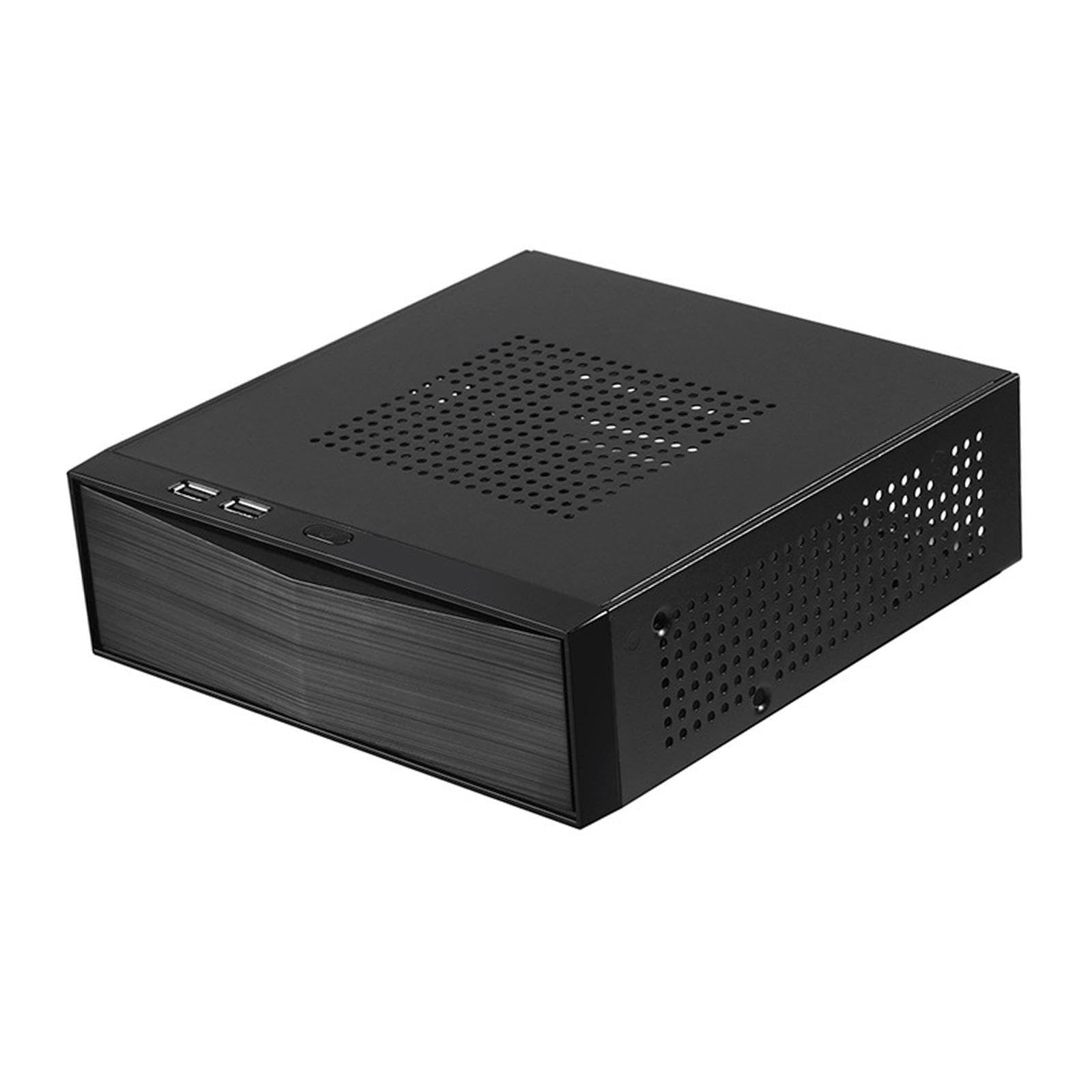 Caja de computadora de aluminio M05 versátil con puertos USB frontales 8