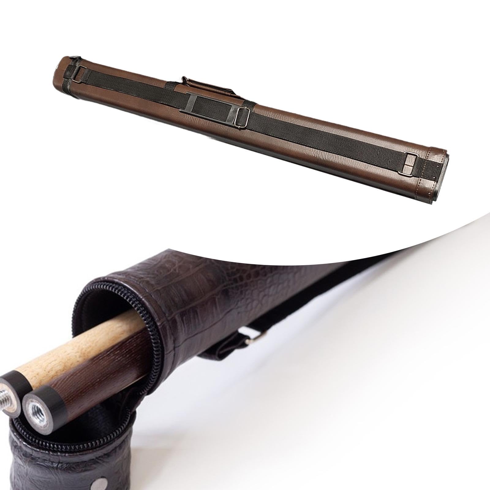 kowaku Pool Cue Case 5 Holes Billiard Pole Rod Box Container Outdoor Pouch Billiard Pool Cue Carrying Bag Billiard Pole Storage Bag