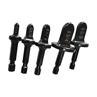 LOOM TREE Copper Tube Expander Swaging Tool Drill Bit Set Steel Flaring Hex Handle| Tools | Power Tools | Drill Bits