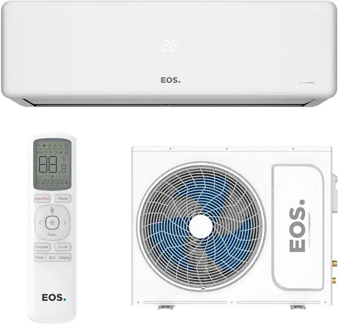 Ar-condicionado Split 9000 Btus Eos Master Comfort On/off High Wall Só Frio Easm9000fi/easm9000fe 220v
