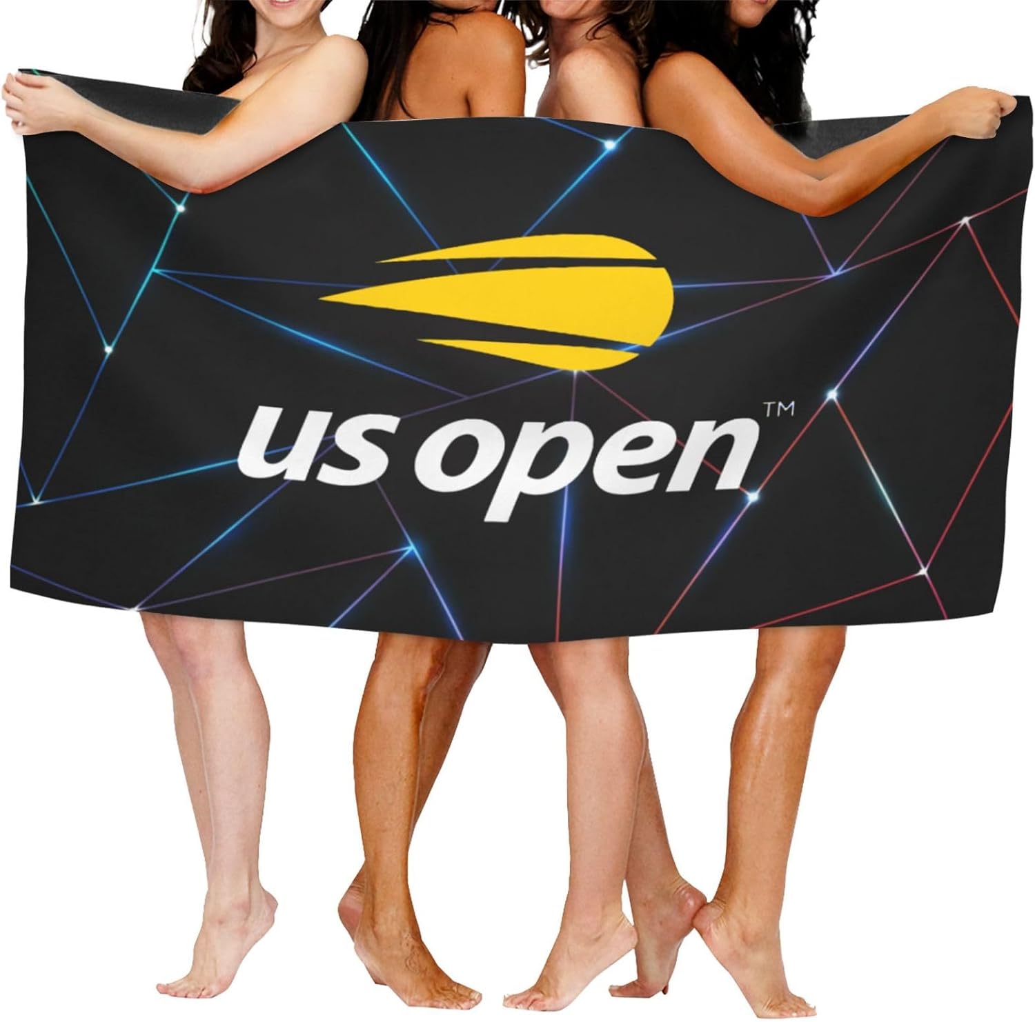 Lujzwop Us Open Tennis 2023 Beach Towel, Oversized Pool Towel, Quick Dry Microfiber Beach Towel for Men and Women