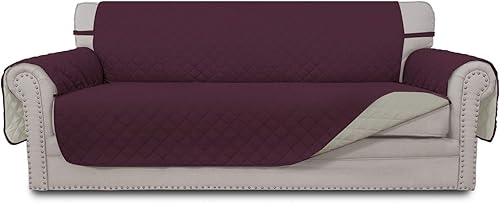 Miniatura 296 de Easy-Going - Funda de sofá reversible para sofá de 3 cojines, funda protectora de muebles para perros y gatos, resistente al agua con tubos de