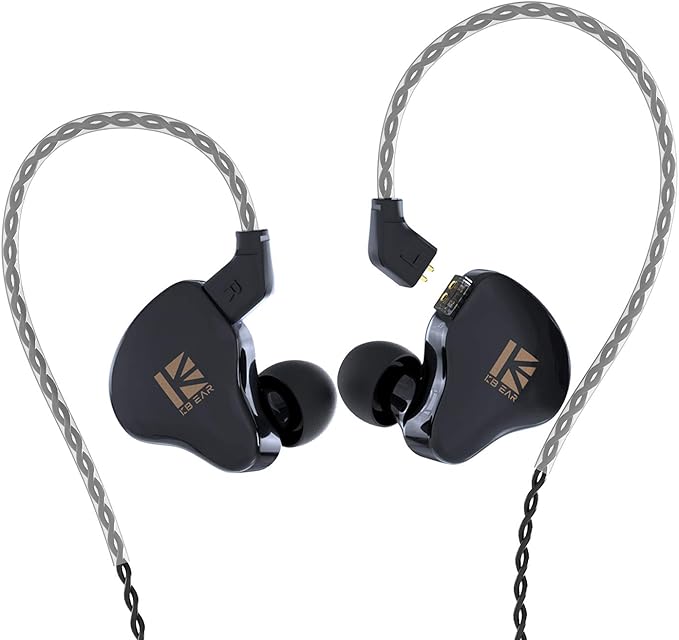 KBEAR KS1 Earphones super bass boost, in Ear Monitor, Wired Earbuds