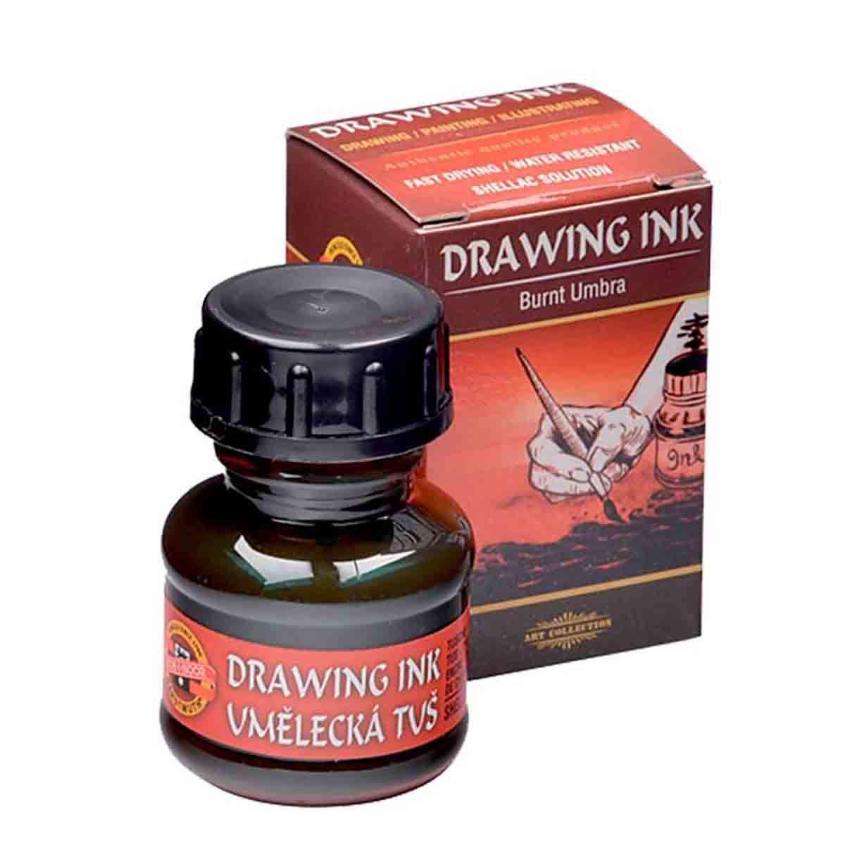 KOH-I-NOOR Artist's Drawing Ink - Umber Burnt