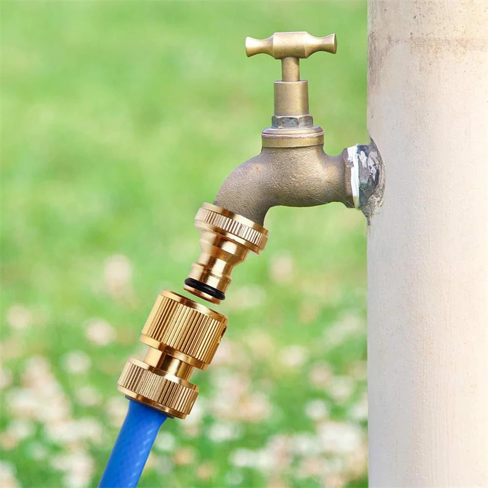 Connettore per rubinetto da giardino in ottone G3/4", adattatore per tubo flessibile a sgancio rapido, accessori per attrezzi da giardinaggio domestic