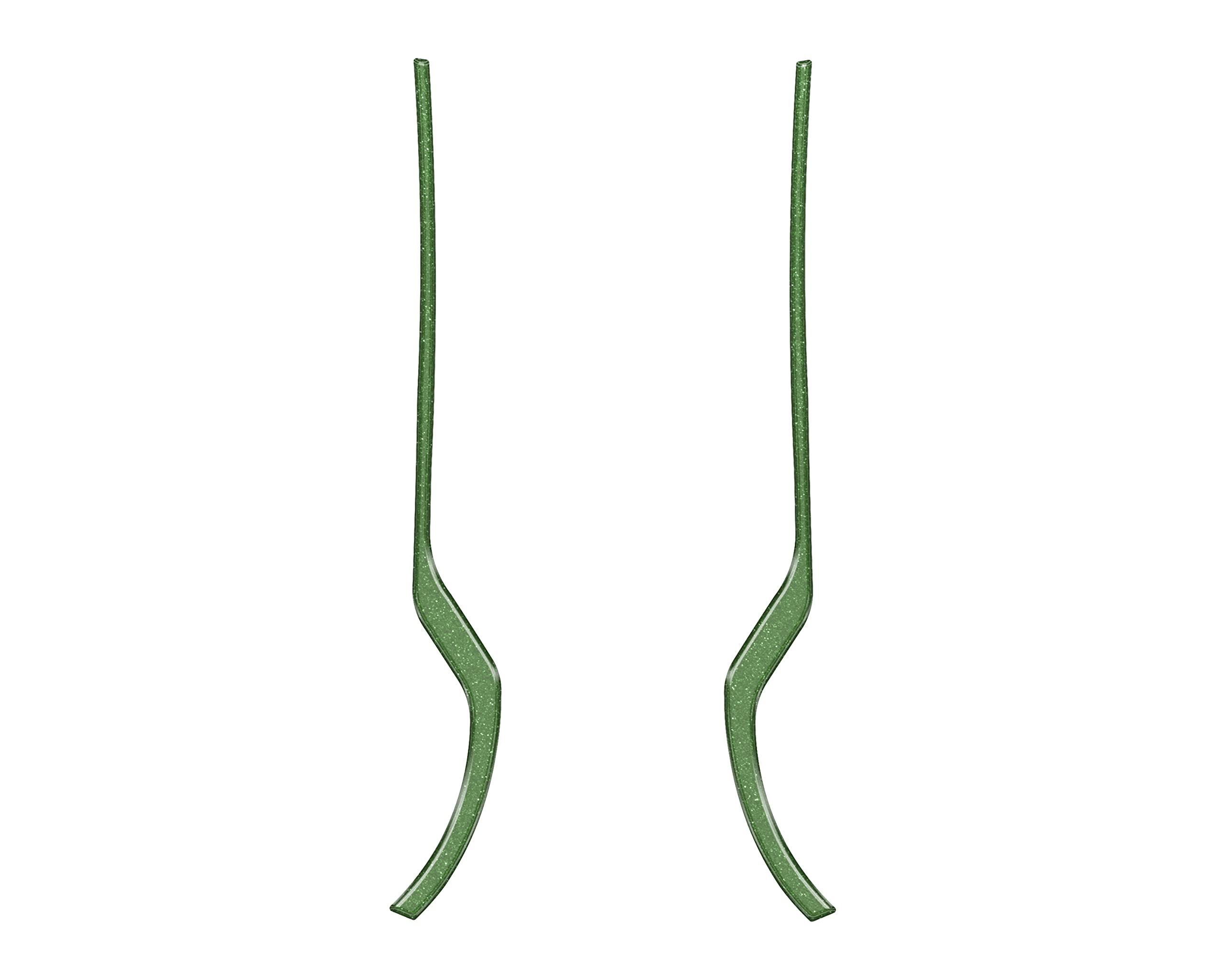 TufSkinz Front Grab Rail Line Inserts - Compatible with 2021-2024 Bronco - Customizable - Chrome - Eruption Green