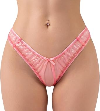 Littleforbig Little Secret See-through V-shape High Leg Plastic Panties