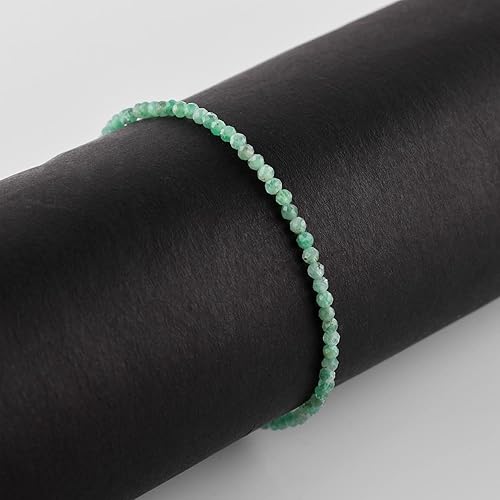 Miniatura 17 de OdrillionGems Natural Yaxaite Gemstones Bolo Bracelet 925 Sterling Silver Faceted Rounds Beads Handmade Minimalist Jewelry Healing Crystals