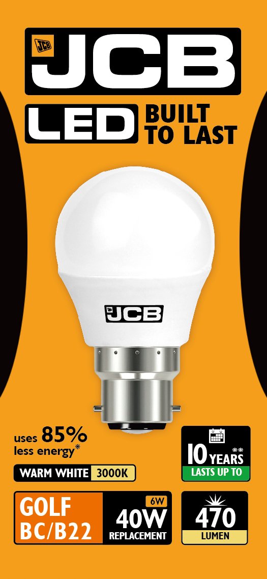 JCB 6W LED Golf WW B22 S10969