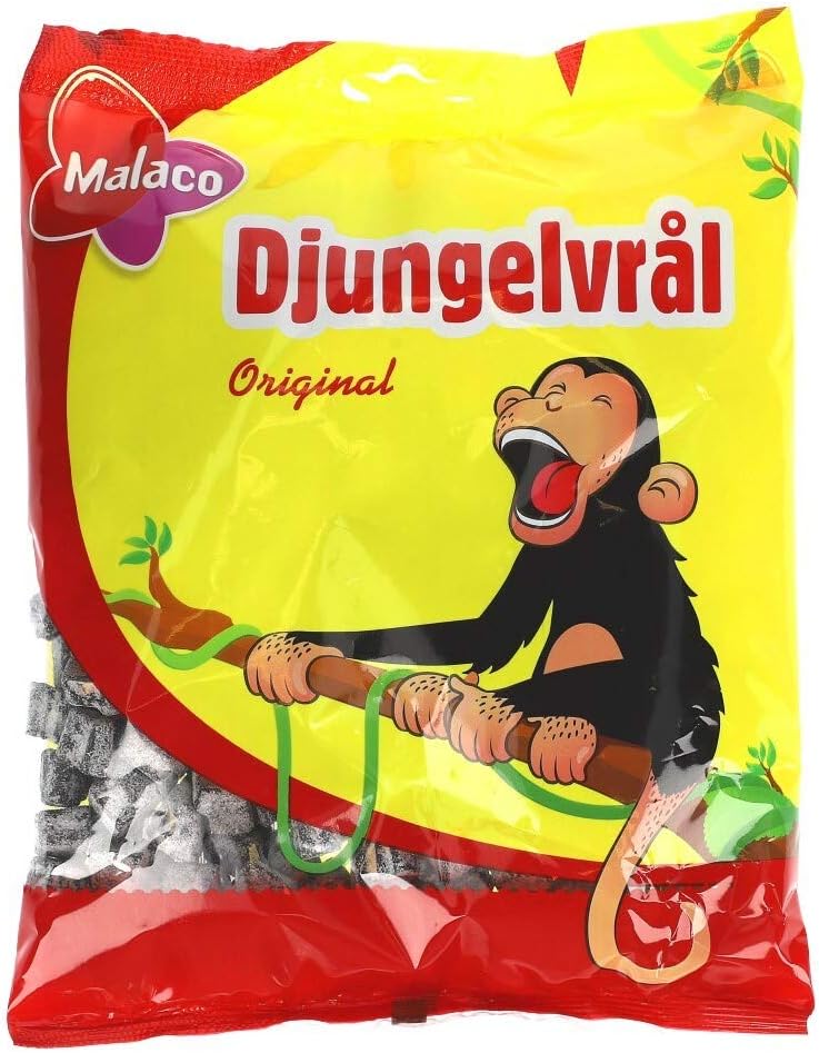 Malaco Djungelvrål Swedish Jungle Roar 450g / 15.87 Oz (Soft Salty Licorice)