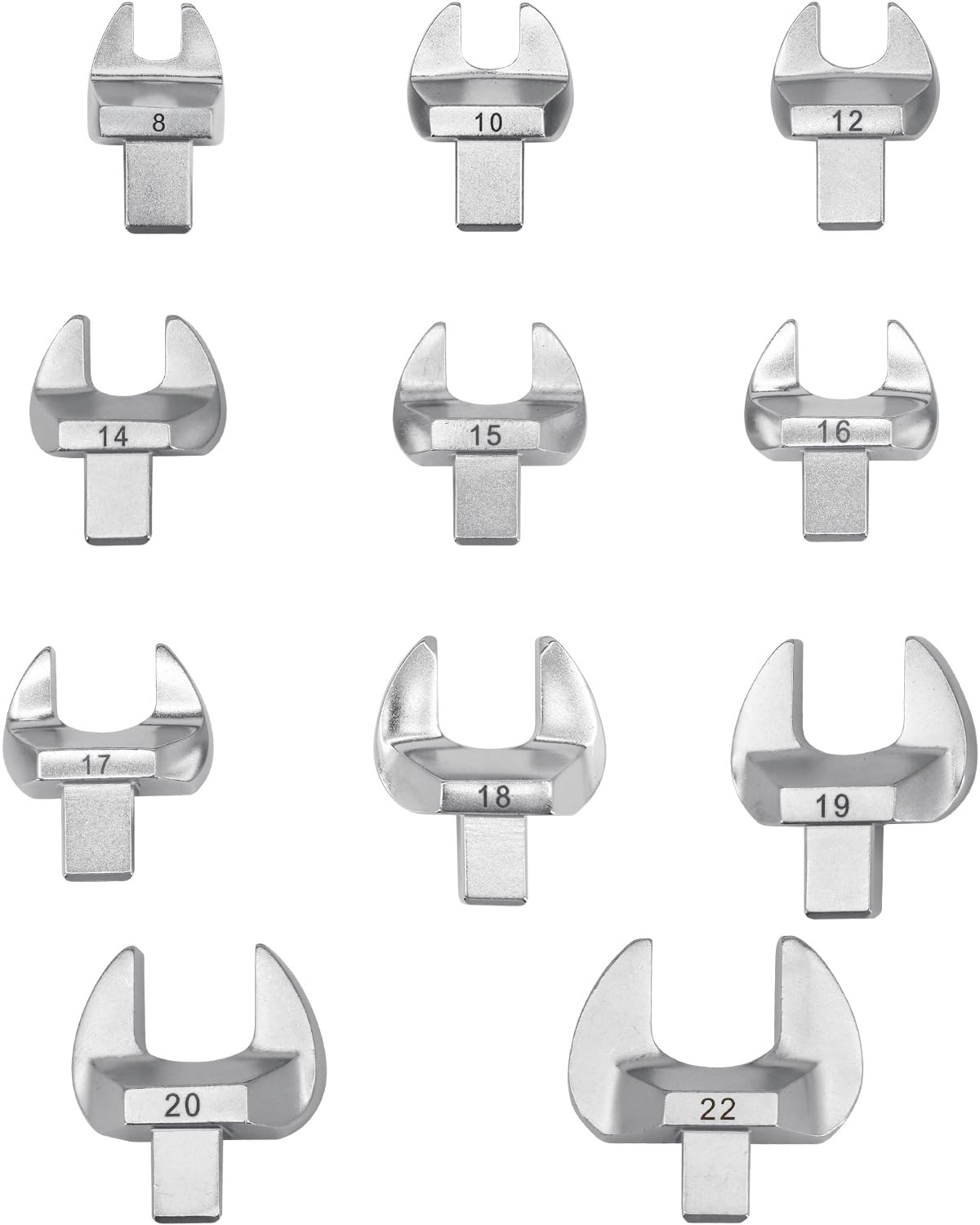 Marsram Open End Insert Interchangeable Torque Wrenches Head, Open