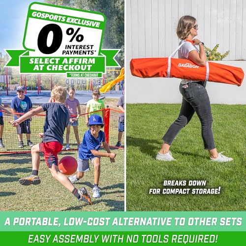 GoSports Gaga Ball Pit – 10 ft, 15 ft or 20 ft Portable Indoor/Outdoor Gagagon Pit for School, Camp or Home Use