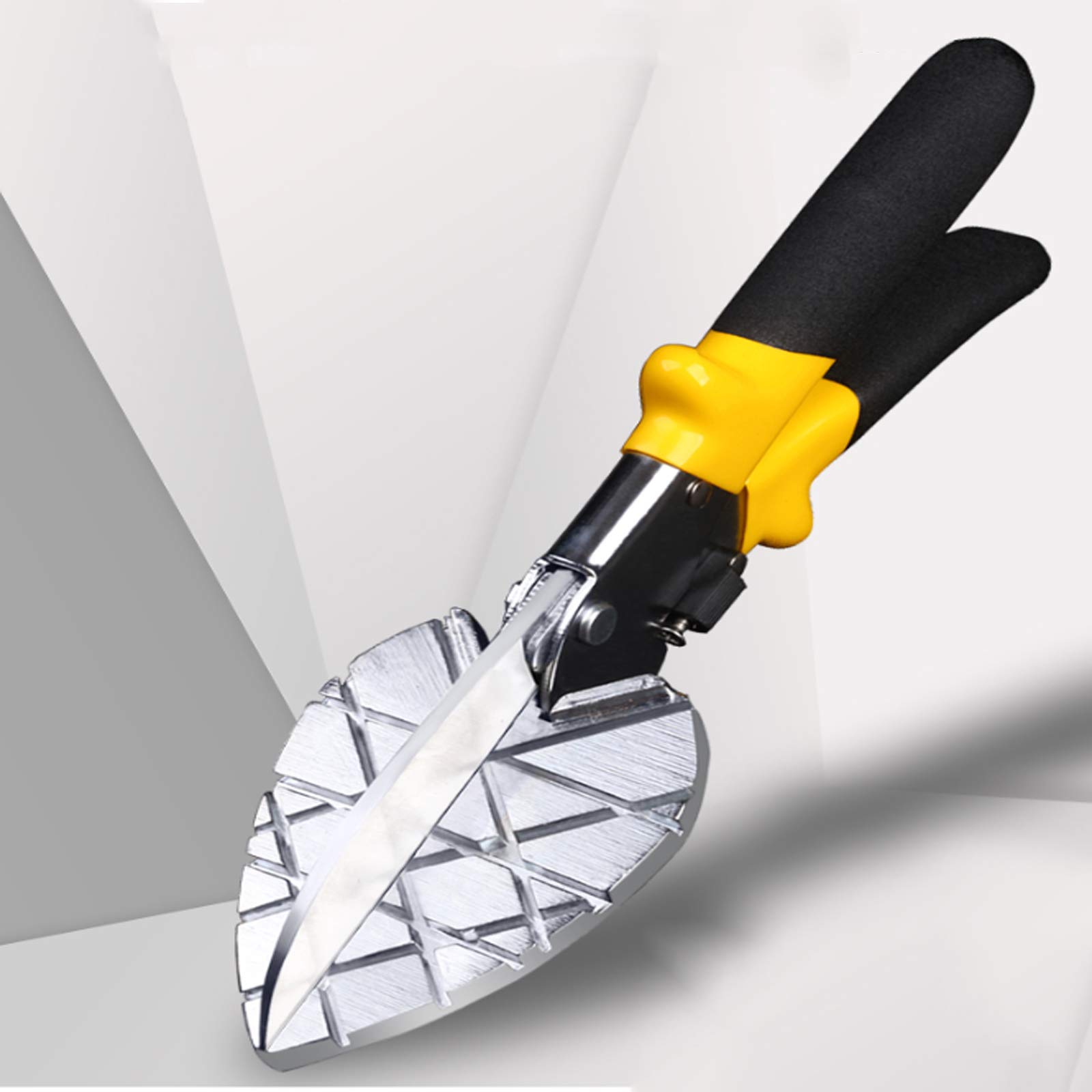 Cisaille D'Angle à Mitre-Positionnement PréCis Du Cadran Fixe De 45 à 135 DegréS, Pas Besoin D'Ajuster,Pour Couper Le Bois Tendre, Le Plastique, Le Pvc Et Plus, Y Compris 2 Lames De Rechange