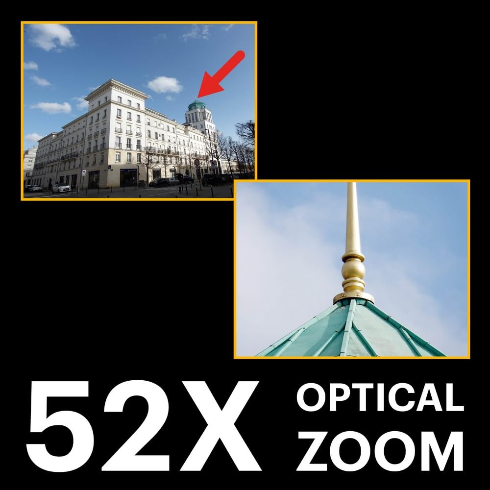 KODAK Pixpro Astro Zoom AZ528 - Cámara Digital Bridge, Zoom X52, Gran Angular de 24 mm, 16 megapíxeles CMOS, LCD 3", Wi-FI, ráfaga de 6 i/s, Control inalámbrico
