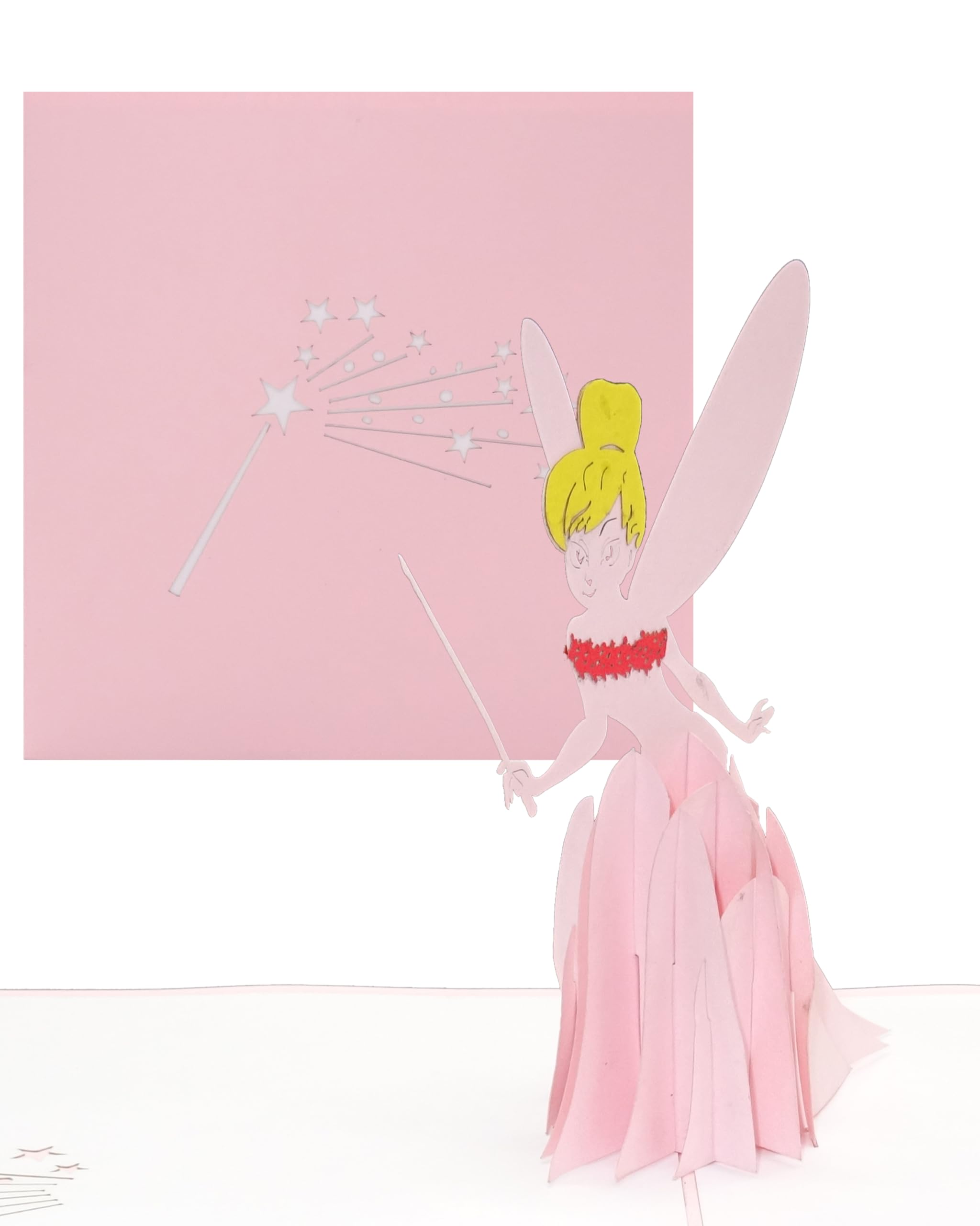 3D Pop-Up Geburtstagskarte Mit Musik & Licht – Für Mädchen 1–8 Jahre, Fee & Kuchen-Design