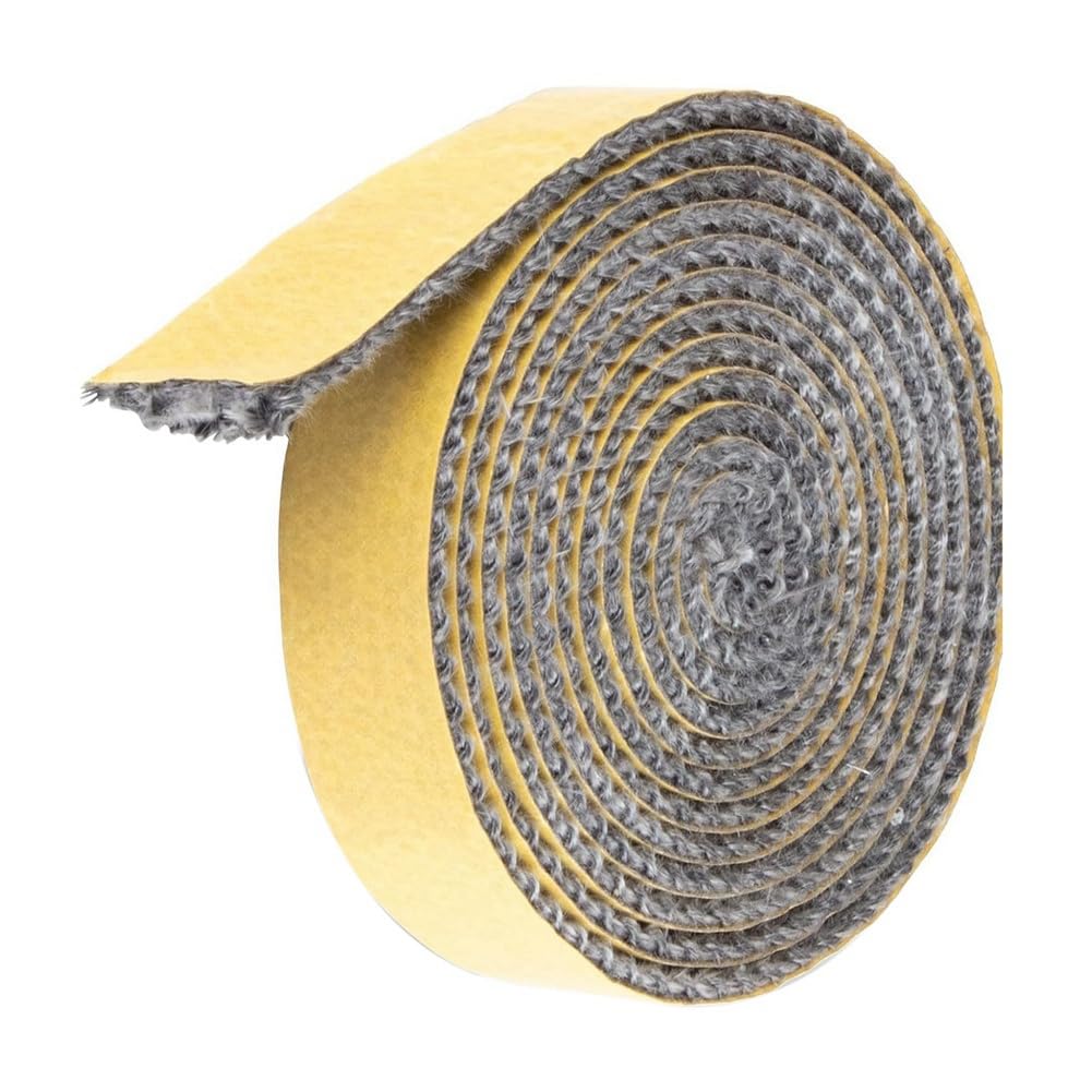 MoSundi Cuerda de sellado de puerta de estufa de chimenea, 2 m de