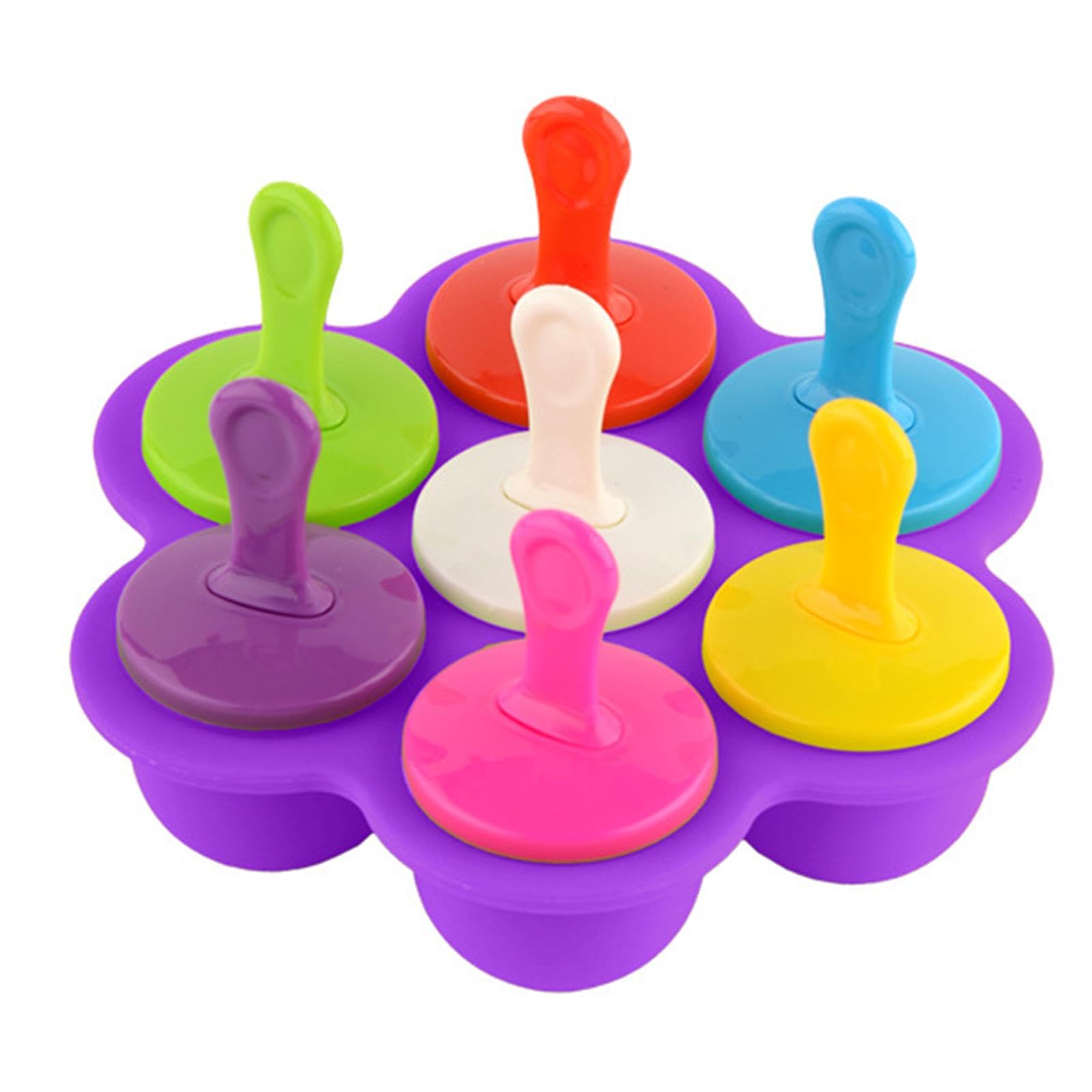 CLUB BOLLYWOOD®Popsicle Maker 7 Grids Ice Cream Maker With Lids For Homemade Cake Shop Dark Violet|Home & Garden | Kitchen, Dining & Bar | Kitchen Tools & Gadgets |1Pcs Ice Cream Maker-image-39