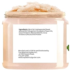 Geranium + Pecan Body & Foot Scrub 10 oz - a refreshing exfoliating experience, leaving your skin feeling smooth, soft, and revitalized - The best stocking stuffer.