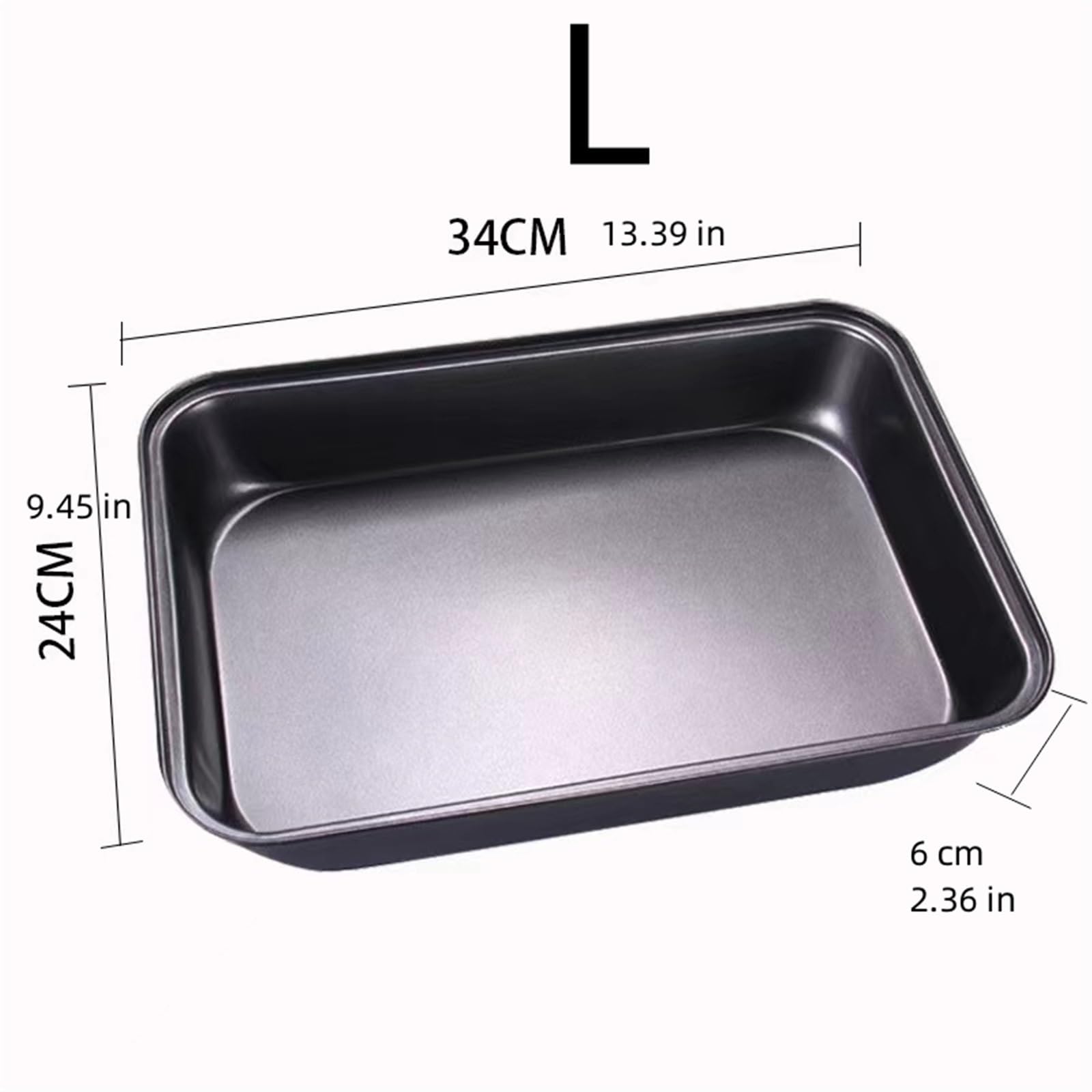 Backbleche FüR Den Backofen Rechteckiges Kuchen-Backblech, Grill-Tablett, antihaftbeschichtetes Brathähnchen-Tablett, Backblech for zu Hause(M)