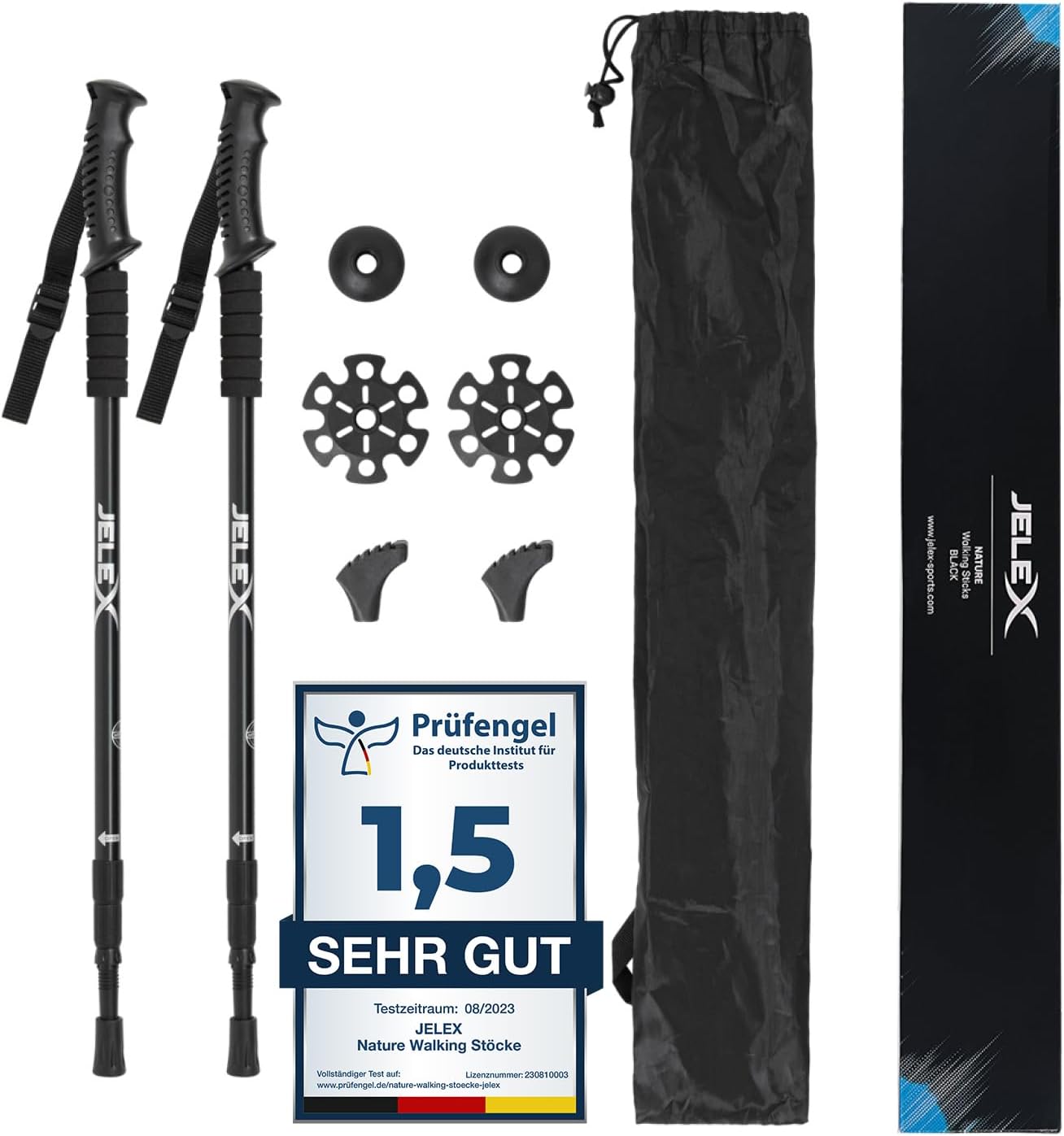 Verstellbare Trekkingstöcke 67cm Zusammenklappbar - Leichte Wanderstöcke Outdoor