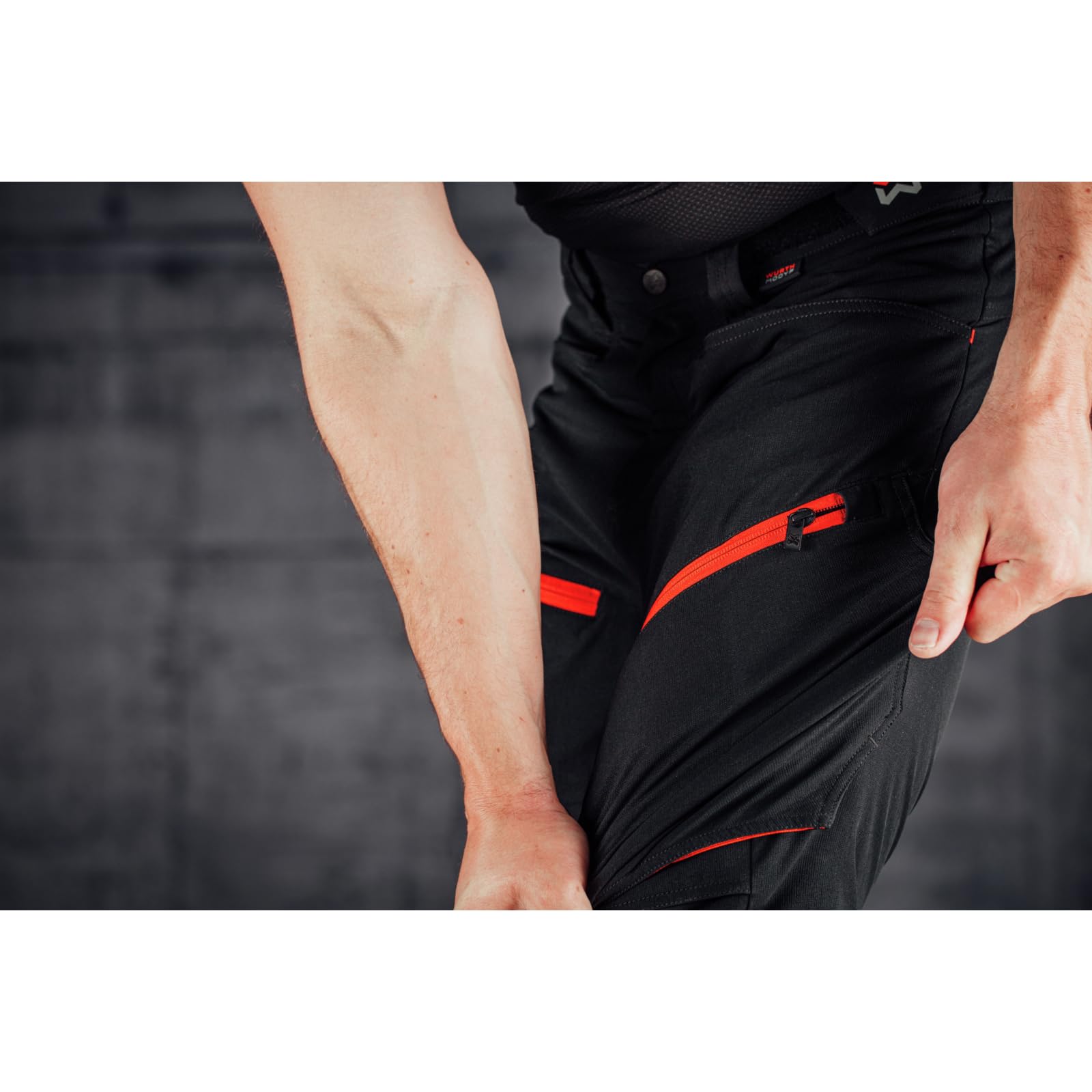 WÜRTH MODYF Bundhose Performance - professionelle Arbeitshose für Herren - Bundhose mit Reflektoren - in den Größen 44-64 in Anthrazit/gelb und weiteren Farben