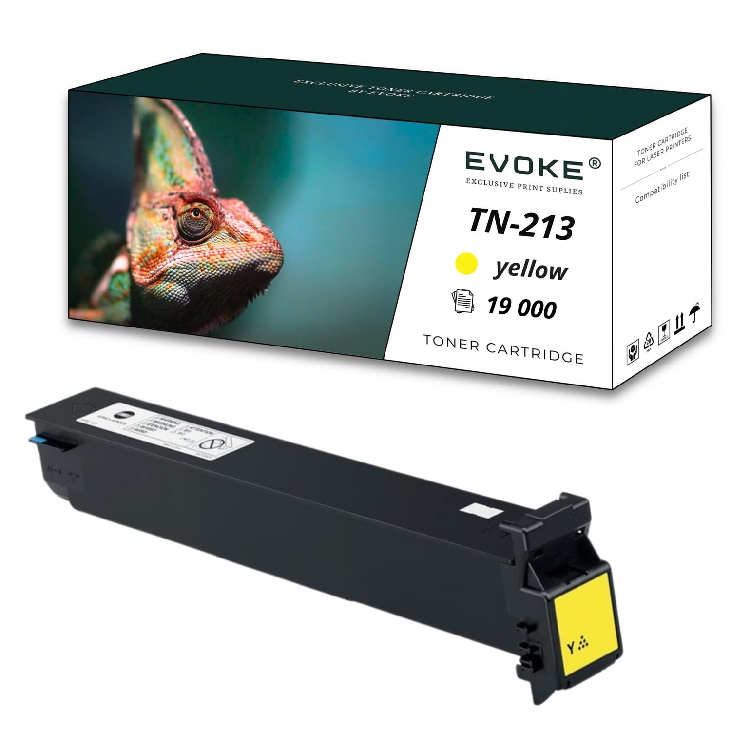EVOKE TN213 TN-213 Toner Kompatybilny z Konica Minolta C203 C253 C353 (Zestaw CMYK) 81000 Stron
