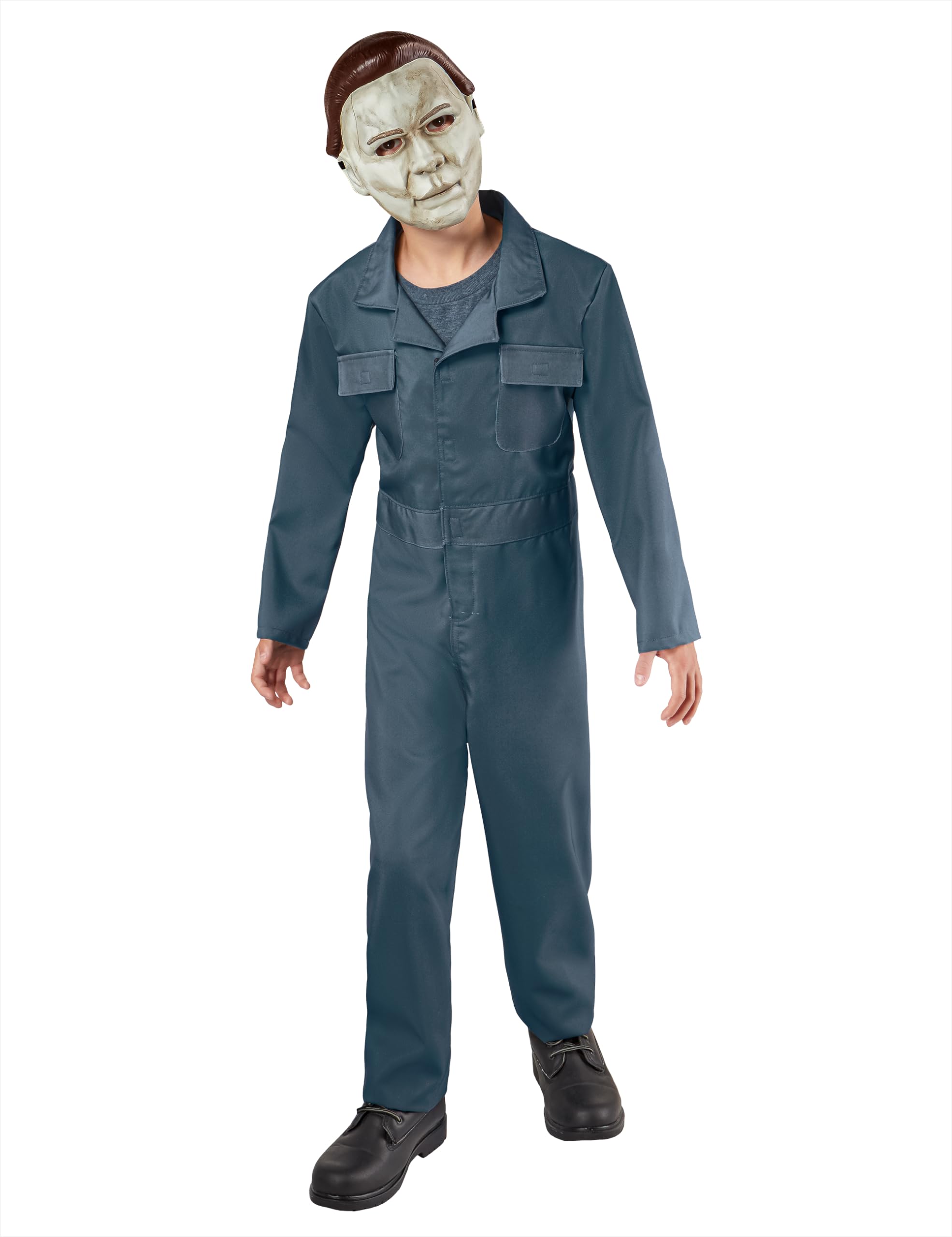 Rubies Halloween II Michael Myers Costume Jumpsuit with Face Mask For Kids, For Themed Party and Halloween